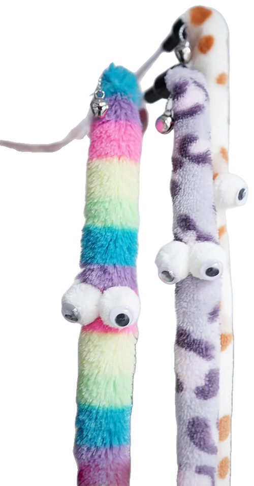Fuzzy caterpillar wand