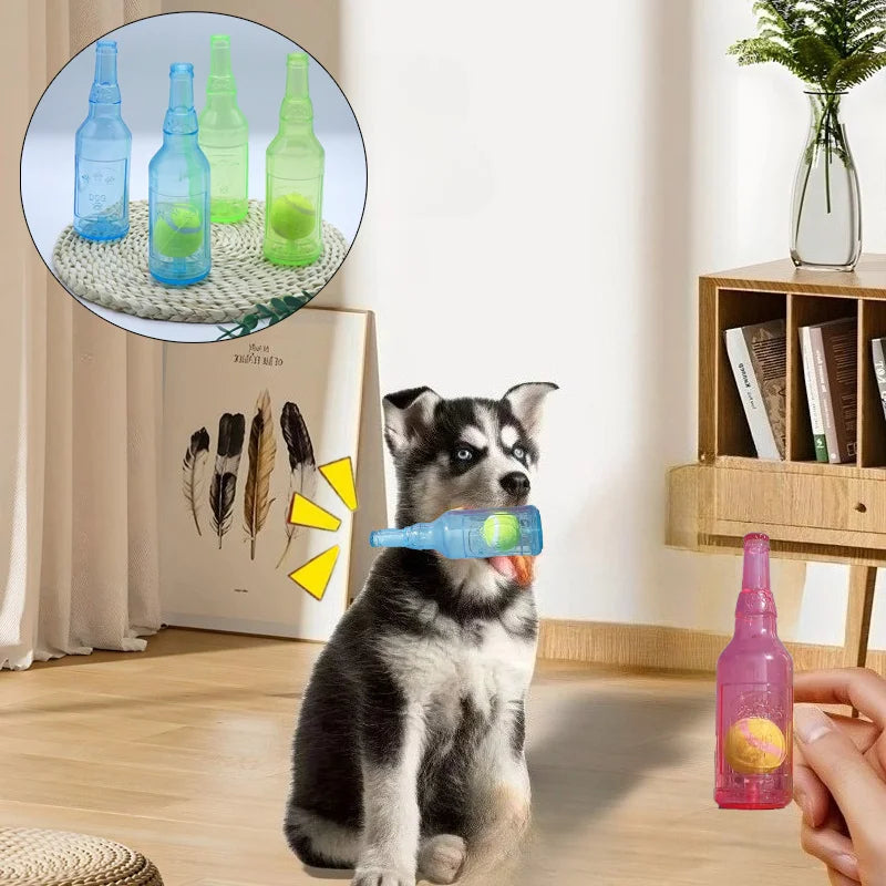 Squeaky bottle with ball · Photo 1