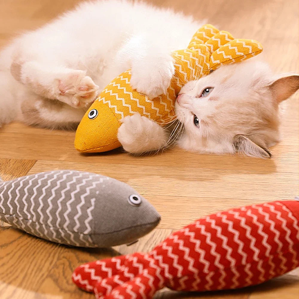 Sackcloth catnip fish · Photo 2