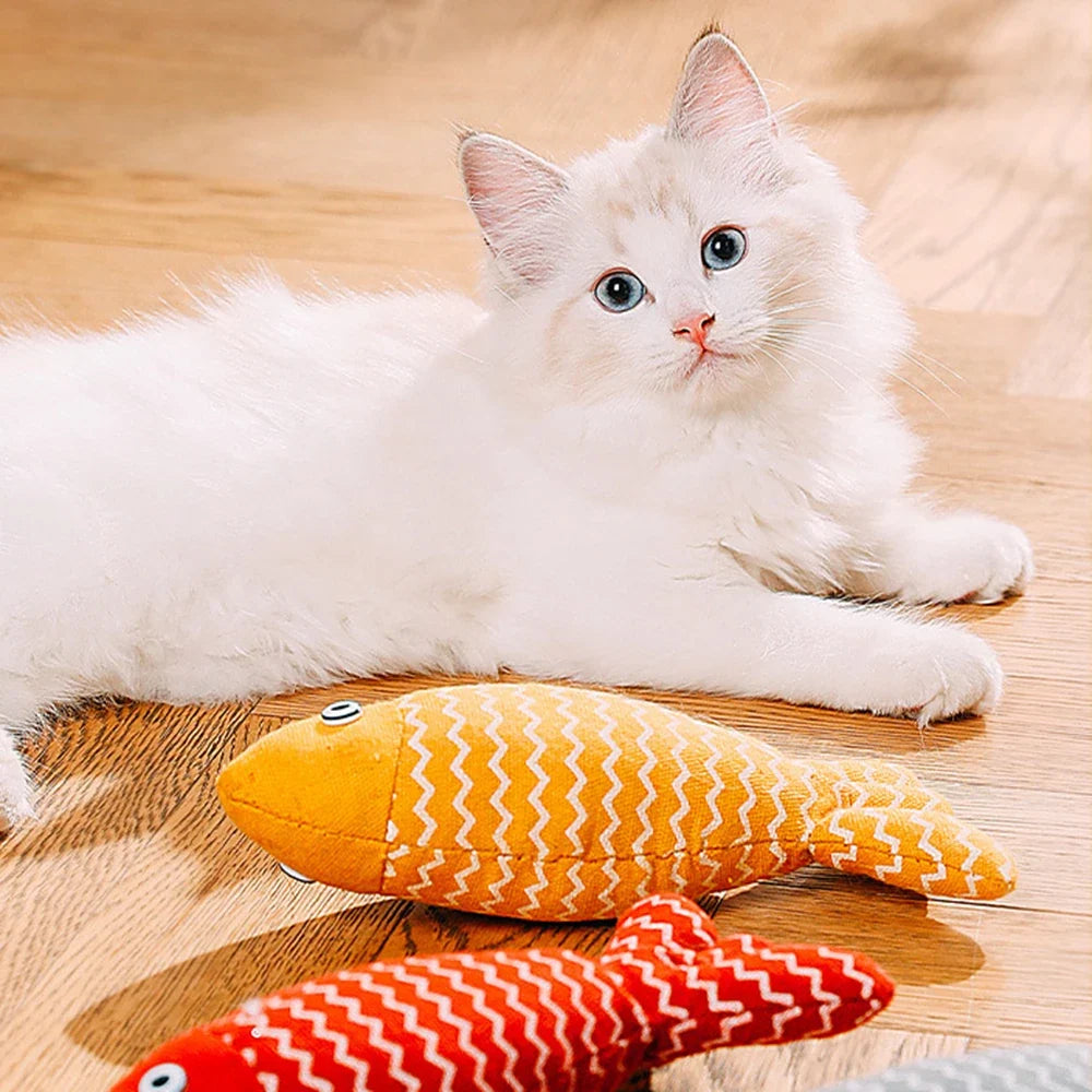 Sackcloth catnip fish · Photo 1