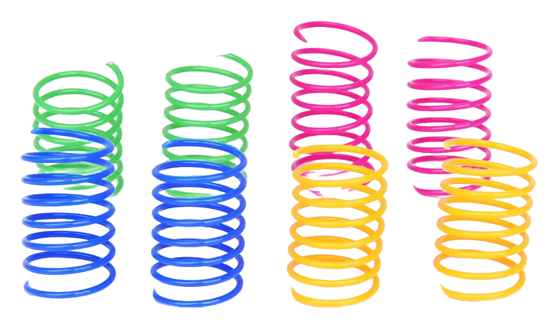 Colorful spiral springs