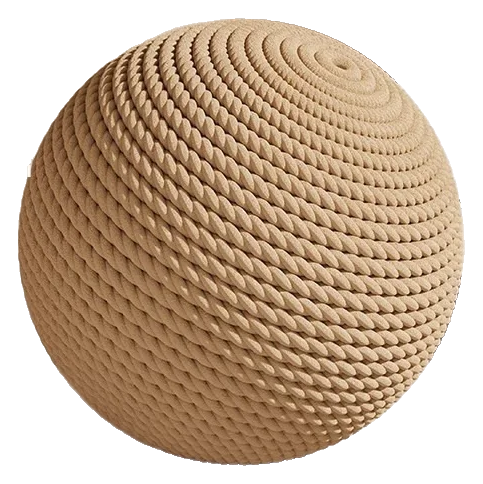 Woven sisal ball