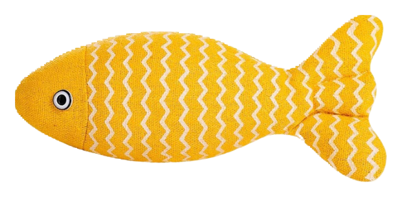 Sackcloth catnip fish