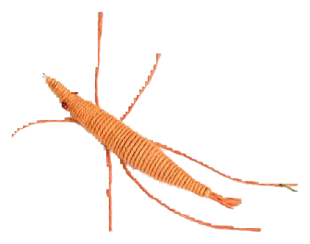 Woolen catnip prawn