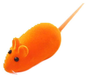 Rubber squeak mouse