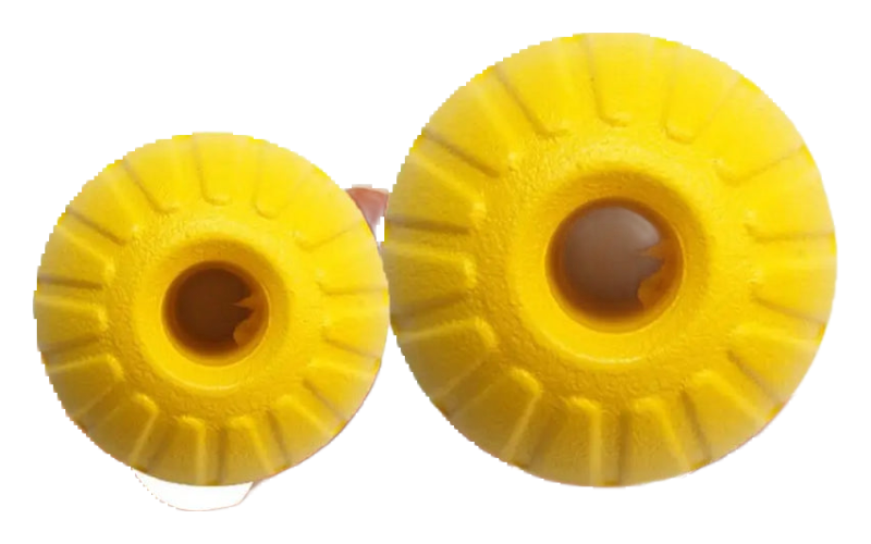 Yellow rubber ball