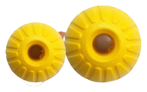 Yellow rubber ball