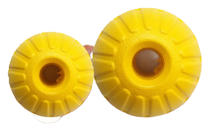 Yellow rubber ball
