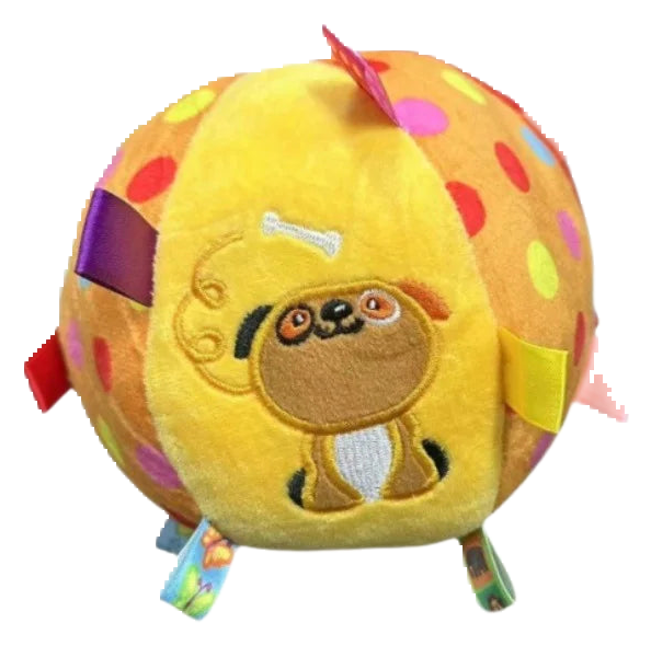 Ribbon squeak ball