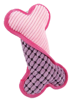 Plush squeaky bone