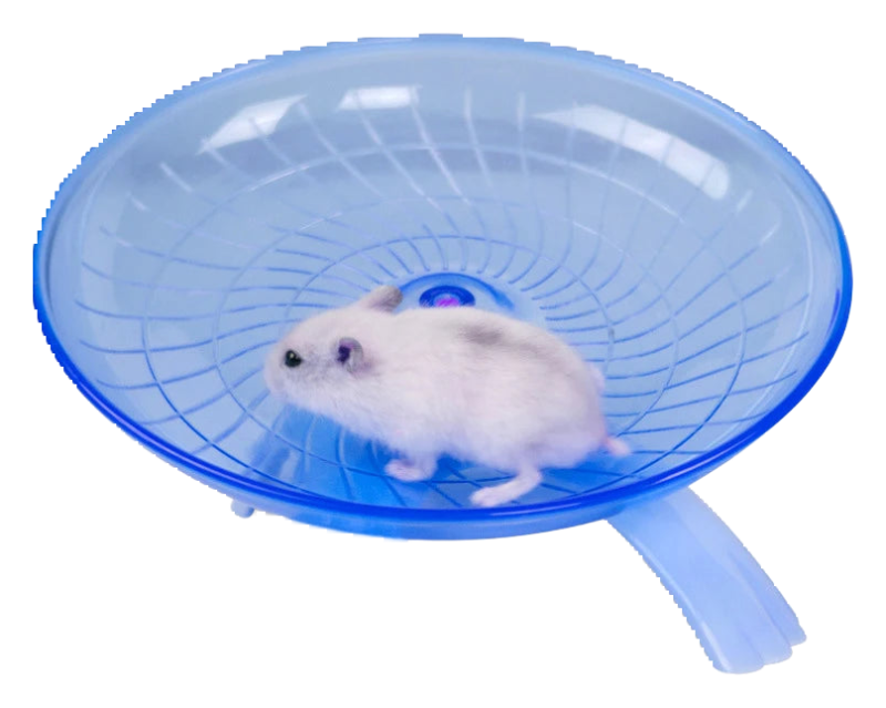 Silent flying saucer wheel