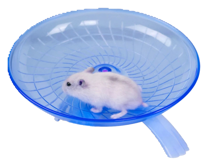 Silent flying saucer wheel