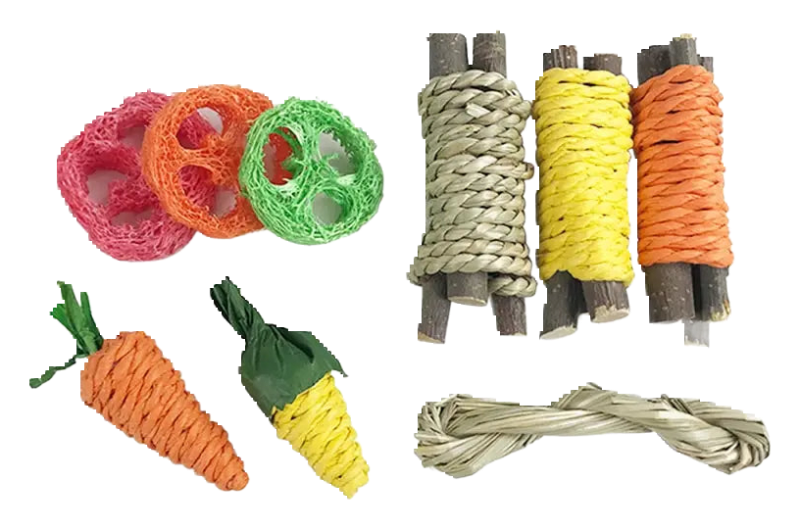 Wooden chew set