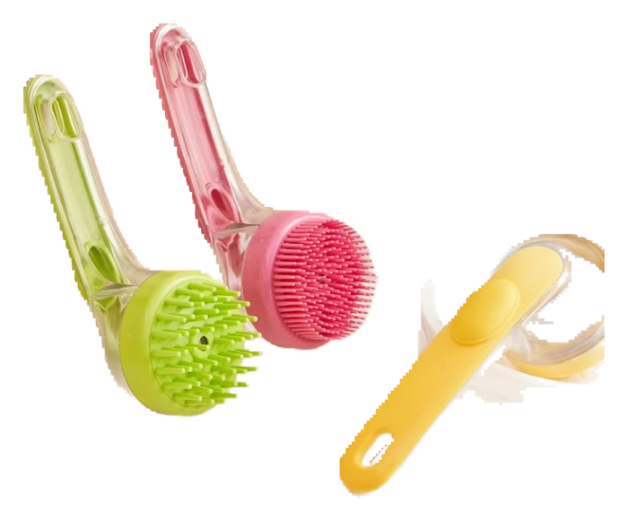 Silicone bath brush