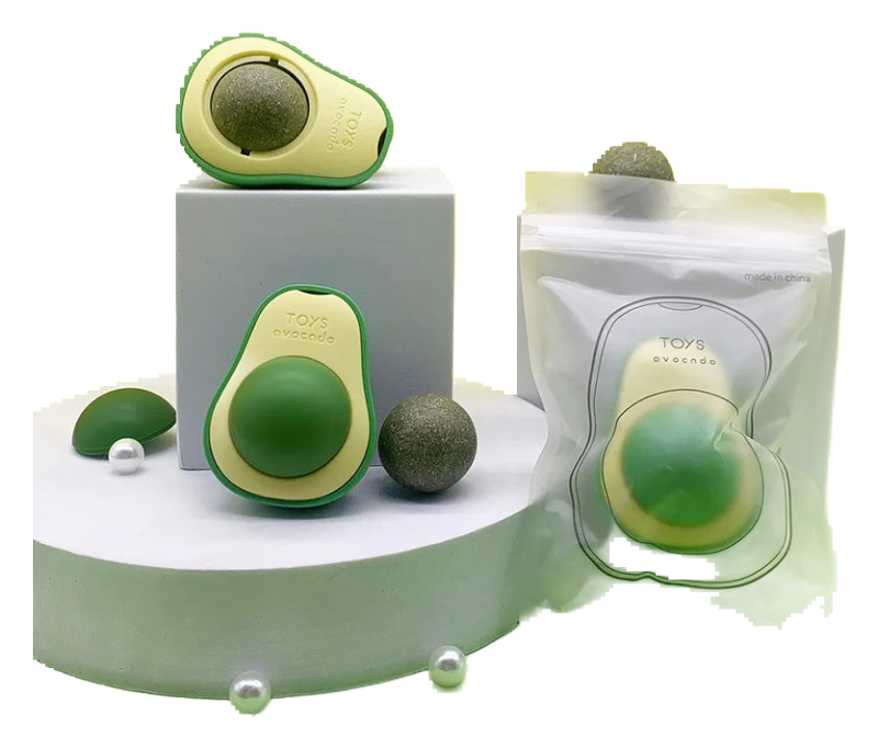 Avocado catnip ball